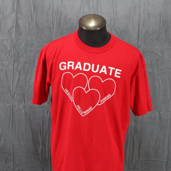 Vintage Graphic T-shirt - Fellowship Fitness Graduate - Men's Extra-Large - Picture 3 of 7